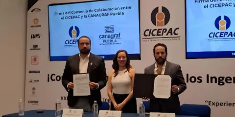 Ingenieros civiles de Puebla firman convenios para capacitación y desarrollo profesional