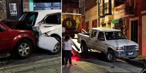 Conductor borracho causa caos en Atlixco tras chocar contra autos estacionados