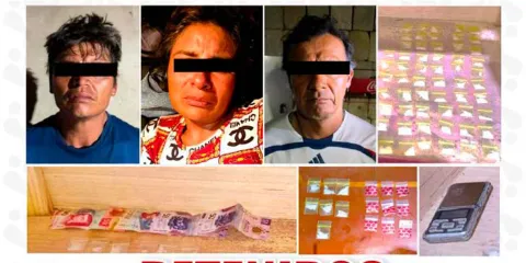 Cateo en Coxcatlán deja tres detenidos por presuntos delitos contra la salud