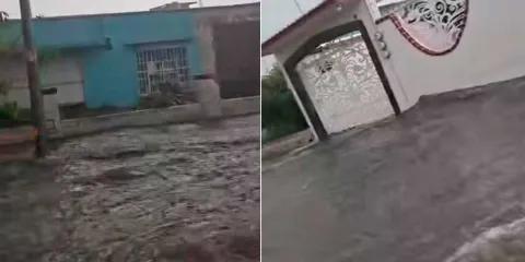 Tormenta colapsó drenaje de Huejotzingo; hubo dos viviendas afectadas