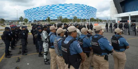 Más de mil elementos de seguridad resguardan el Estadio Cuauhtémoc por el México vs Ghana
