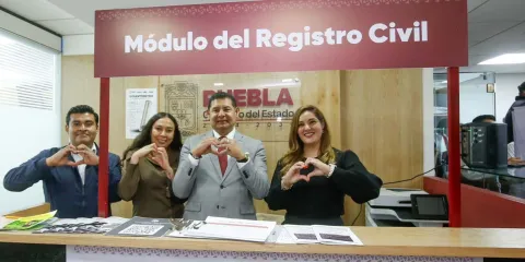 Puebla abre Módulo del Registro Civil en CDMX para atención de poblanos migrantes