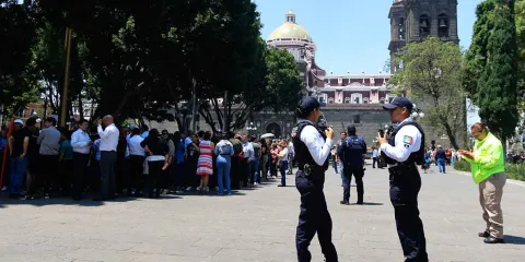 SISMO. Alumnos, comensales y turistas del centro cumplieron con el simulacro 