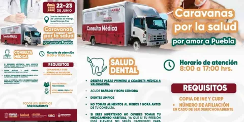 Este 22 y 23 de junio gran Caravana por la Salud en Huauchinango