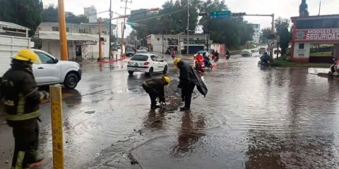 San Martín Texmelucan registra encharcamientos tras intensa lluvia; Protección Civil mantiene monitoreo