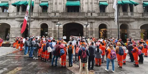 Otra protesta de Naranjitas; exigen revisión salarial 