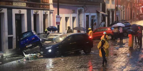 Pérdidas totales en comercios del CH de Puebla por tromba
