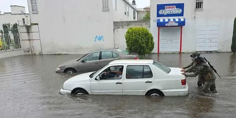 Tormenta provocó inundaciones en Huejotzingo