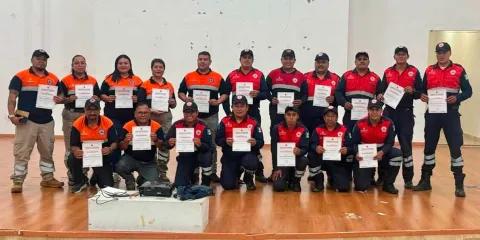 Capacitación de Primeros Auxilios a grupos de emergencia de Huauchinango