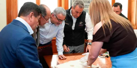Dan seguimiento Pepe Chedraui y Aguilar Pala a acciones para atender afectaciones en el bulevar 5 de Mayo