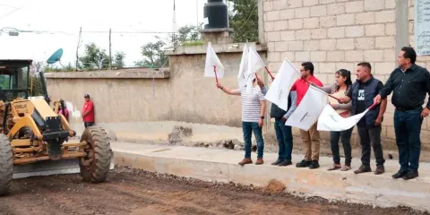 Obras con sentido social con la construcción de la calle Revolución en Atlixco