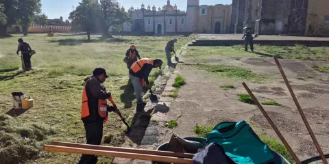 San Pedro Cholula refuerza alumbrado y mantenimiento de espacios públicos con más de 240 acciones
