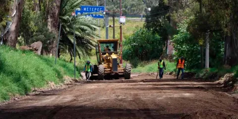 Avanza la rehabilitación de la carretera a Metepec, en Atlixco
