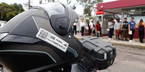 Motociclistas de CDMX participaron en protestas contra la Ley Casco en Puebla