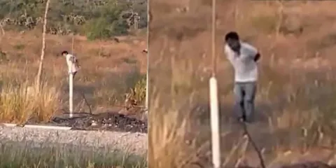 Roban tráiler en la Cuacnopalan-Oaxaca y dejan al chofer amarrado a un poste