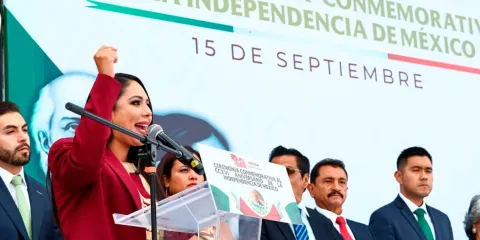 Encabeza Tonantzin Fernández ceremonia conmemorativa de la Independencia de México