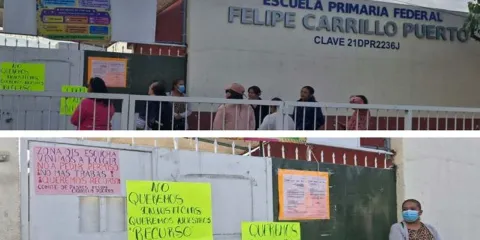 Padres cierran primaria en Atlixco; exigen maestro y atención a quejas