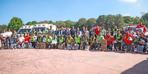 Reconoce Omar Muñoz labor de Protección Civil en Cuautlancingo