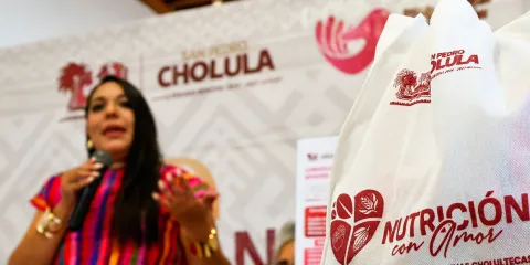 Tonantzin Fernández y DIF Municipal impulsan “Nutrición con Amor” para apoyar a 1,000 familias cholultecas