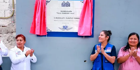 Vialidades dignas para San Andrés Cholula: Lupita Cuautle entrega rehabilitación de calle en Concepción Guadalupe