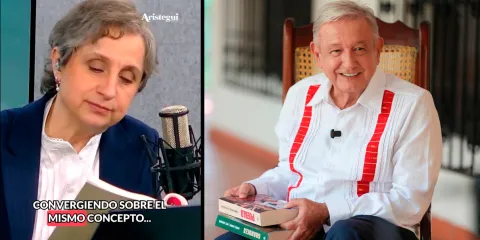 “Cuide sus palabras”: Aristegui responde a críticas de López Obrador tras acusarla de neofacismo
