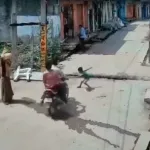 Motociclista iba como 'rayo' y  atropella a un niño con impacto brutal