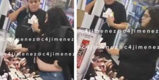 VIDEO. '¡Es panza natural!' mujer fue descubierta robando maquillaje en un Soriana de CDMX