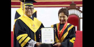 Rectora de la BUAP recibe Doctorado Honoris Causa por la Universidad Nacional de Trujillo
