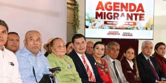 Armenta ofrece protección total para migrantes