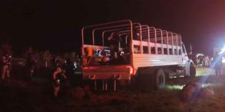 Cinco elementos de la Guardia Nacional lesionados en Palmar de Bravo