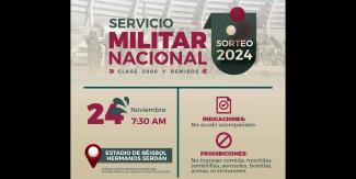 Jóvenes Clase 2006 y remisos: Sorteo Militar Nacional este domingo en Puebla