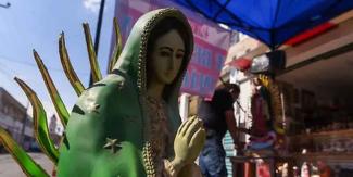 Con procesión y misa veneraron a la Morenita del Tepeyac en Serdán