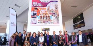 Por su riqueza cultural, San Andrés brilla en el Aeropuerto Internacional de Puebla