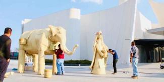 Tepeojuma presente con nacimiento monumental en el Museo Barroco