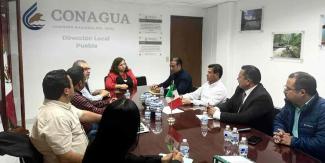 Huauchinango, Xicotepec y Juan Galindo analizan con la Conagua Concesión del Manantial 