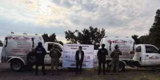 Atrapan a huachicolero con dos pipas en predio de Tlahuapan