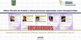 FGE Puebla localiza a cinco personas reportadas como desaparecidas en buenas condiciones