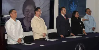 Lilia Cedillo toma protesta a Mirza Aguilar como directora de Ciencias Políticas y Sociales de la BUAP