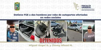 Caen dos presuntos roballantas en Puebla; vendían autopartes robadas en Facebook Marketplace