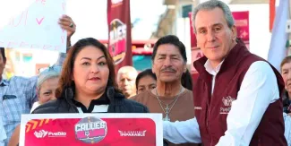 Encabeza Pepe Chedraui trabajos de rehabilitación vial en la Junta Auxiliar de San Jerónimo Caleras