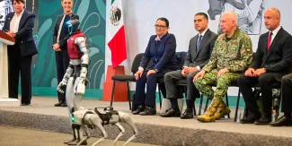 Presentan CECI, la robot con IA que combatirá el crimen en EDOMEX 