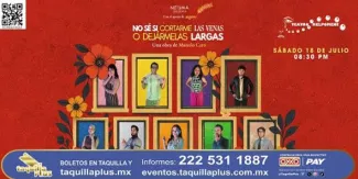 Puebla recibe No sé si córtame las venas o dejármelas largas, una comedia de humor, drama y suspenso