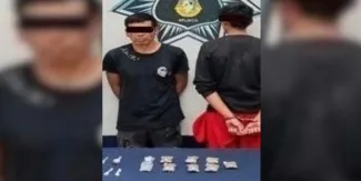 Adulto y adolescente son detenidos con droga en Atlixco