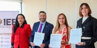Convenio Interinstitucional fortalece la participación política de las mujeres en Puebla