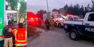 Trabajador de Lala terminó prensado tras accidente en Tlachichuca