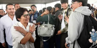 Rectora Lilia Cedillo recibe a nuevos estudiantes de la BUAP en CU2