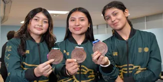 Tres alumnas BUAP conquistan bronce nacional en tenis de mesa