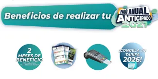 Este 31 de octubre termina la promoción de 2 meses de beneficio con tu Pago Anual Anticipado 2027