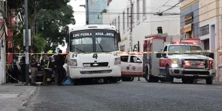 Muere joven atropellada por Ruta 4 en el Centro Histórico de Puebla