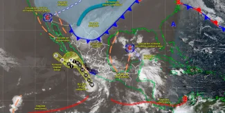 El huracán Trudy descargará tormentas en territorio poblano; el gobierno federal llamó a extremar medidas de seguridad
